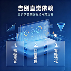 鹤山建站-告别直觉依赖：三步学会数据驱动网站运营